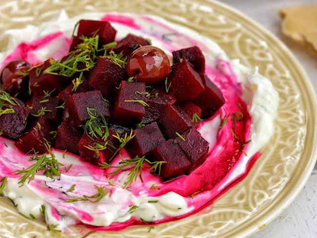 Get Fresh With Food: Greek Tzatziki With Beetroot From Natasha Celmi