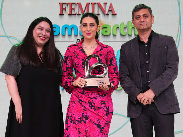 Karisma Kapoor Wins The Trailblazer At Femina Mamaearth Beautiful Indians  2024