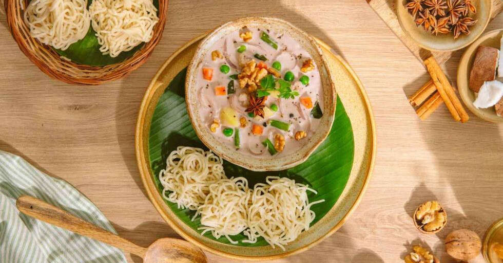 Try A Classic With A Twist: Idiyappam With Walnut Stew