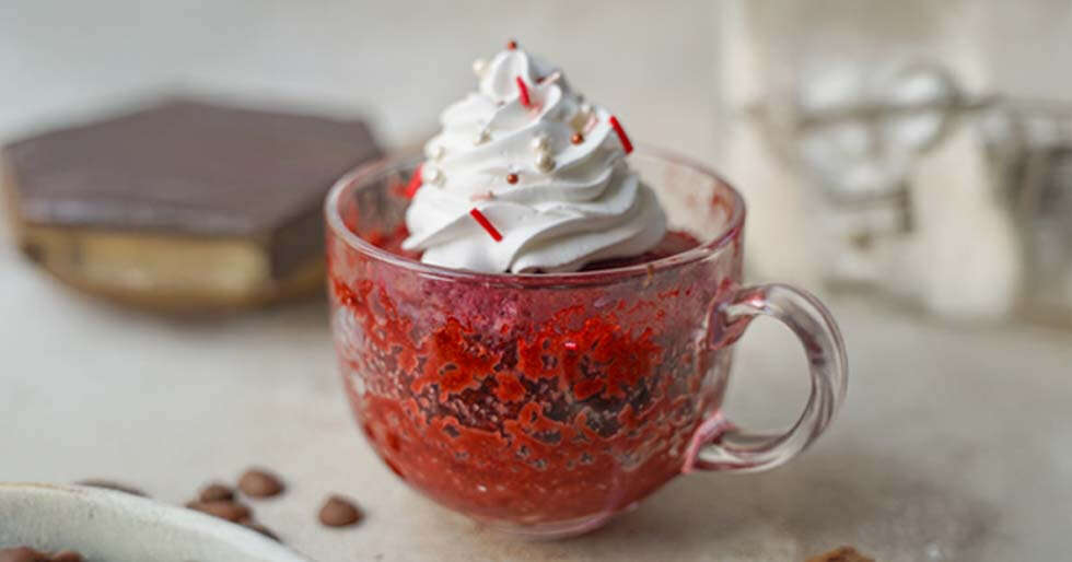 Red VeSweet Treats With Shivesh Bhatia: Red Velvet Mug Cake 