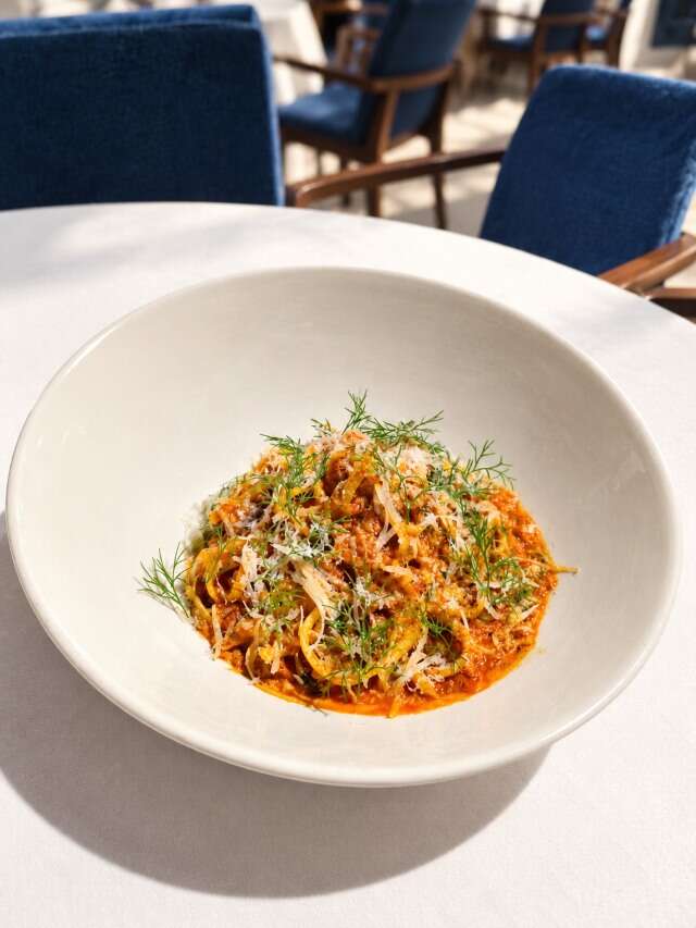 Hartafogus Linguine at OPA Kipos