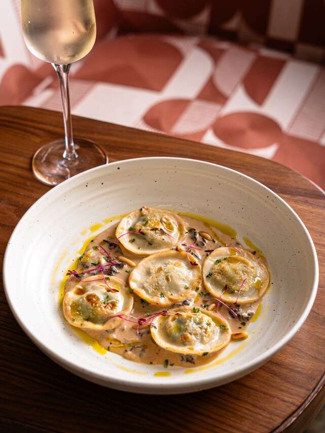 Luuma House's Porcini Veil Spinach Ravioli is perfect to get your fix on World Pasta Day