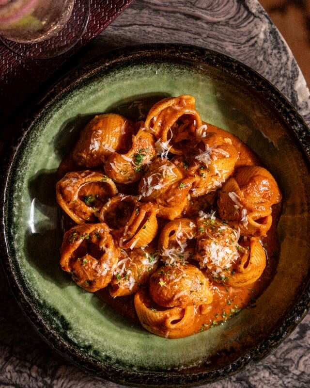 The Powder Room's Spicy Lumaconi Al Vodka is perfect to get your fix on World Pasta Day
