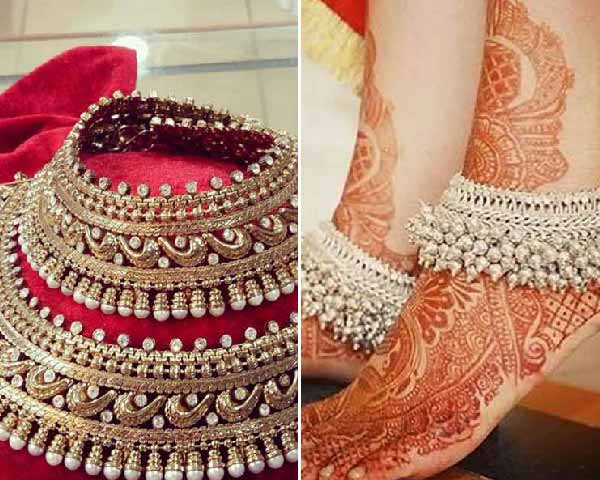 भावी दुल्हनों के लिए पायल डिज़ाइन - Heavy Anklet for bride to be | फेमिना  हिन्दी