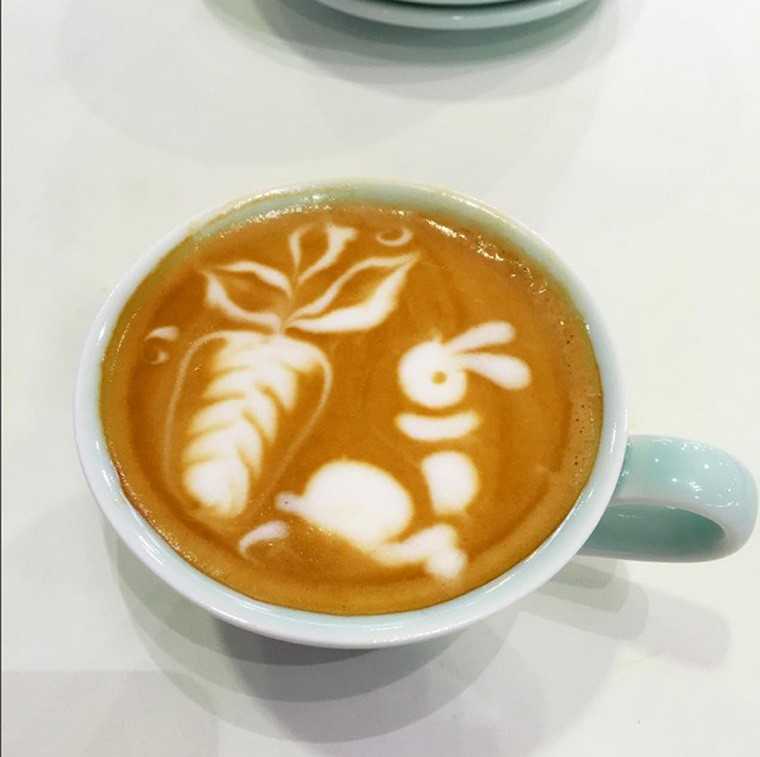 Cool coffee art to wake up to on a Monday morning