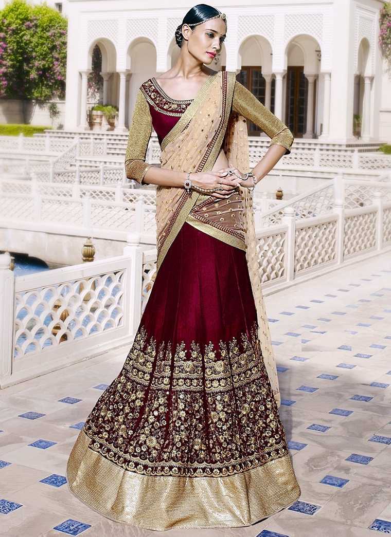 Vega Fashion Mom: Rich Embroidered Wedding Latest Fashionable Saree,s  Collection-Fancy Work Lehenga-Choli and Blouses Designer Sari 2014-2015
