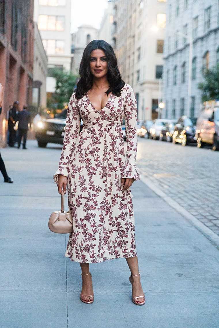 She also lent her support to designer Thakoon Panichgul at his NYFW show in a floral frock from his latest collection.