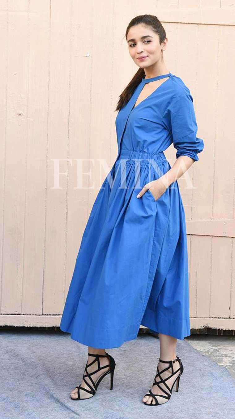 Raazi Promotions: Alia Bhatt's Blue Dress Is Too Pretty To Not Have This  Summer