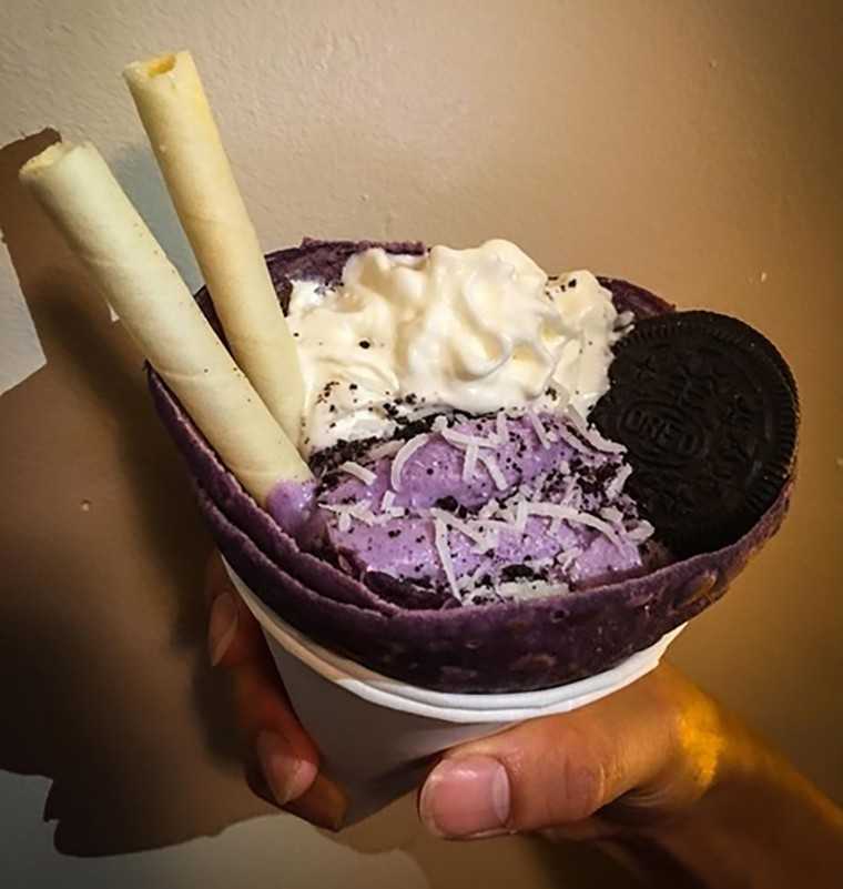 Ube/Purple food