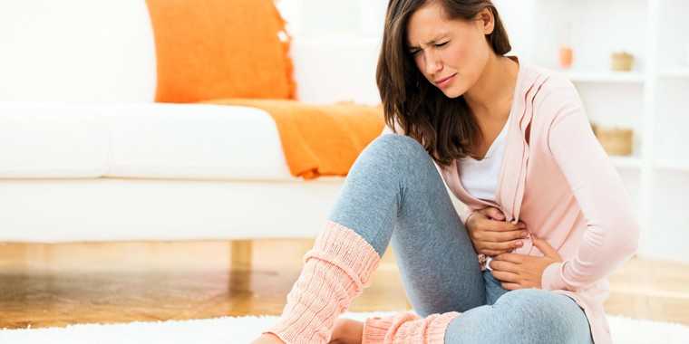 woman stomach infections
