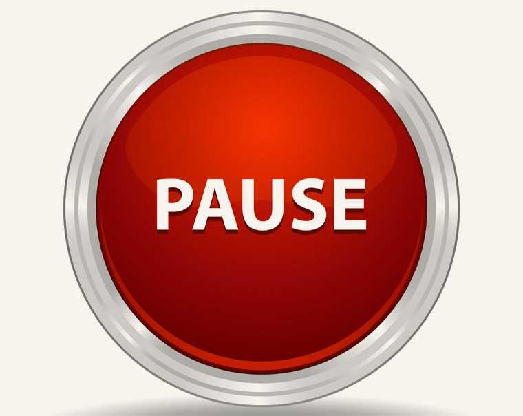 Visualise a pause button