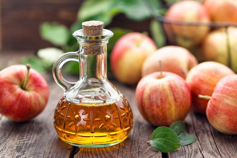 Apply apple cider vinegar