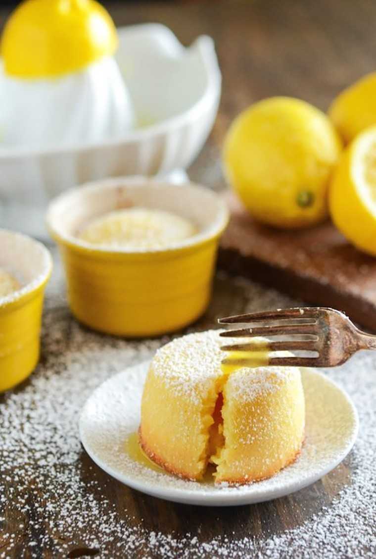 Lemon molten lava cakes