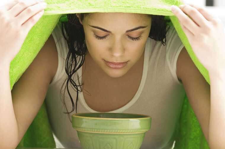 Steaming or Warm Compress Facial at Home