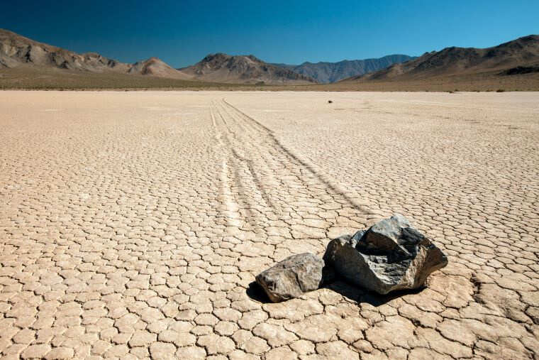 The Mystery Of The Sailing Stones In Death Valley | Femina.in