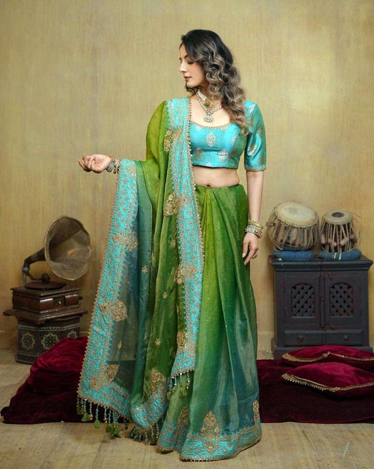 Green Sari – 620 Hours From Sangita Jagani
