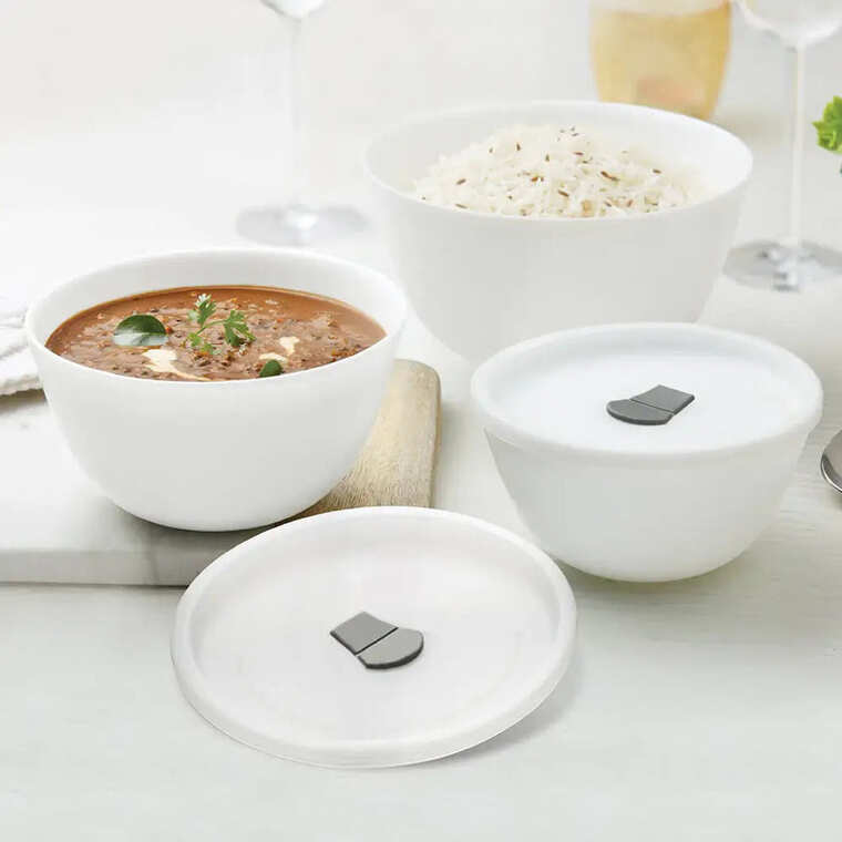 Larah Snow Mixing Bowl From Borosil