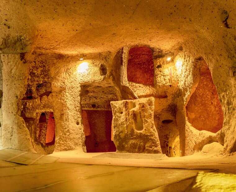 1 The Soft Volcanic Rock Made Digging Possible at Derinkuyu in Turkey