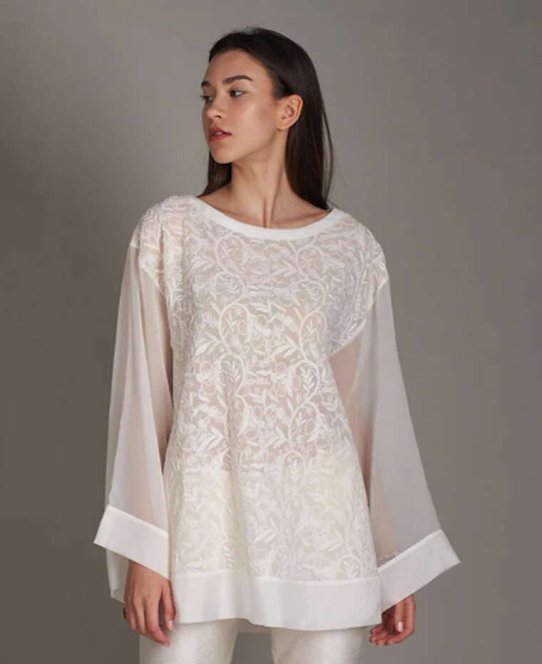 Mihika Chikankari Blouse From Payal Jain