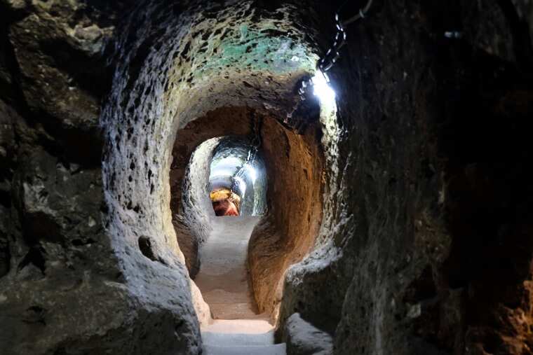 2 The underground city of Derinkuyu in Turkey was a defence against invaders