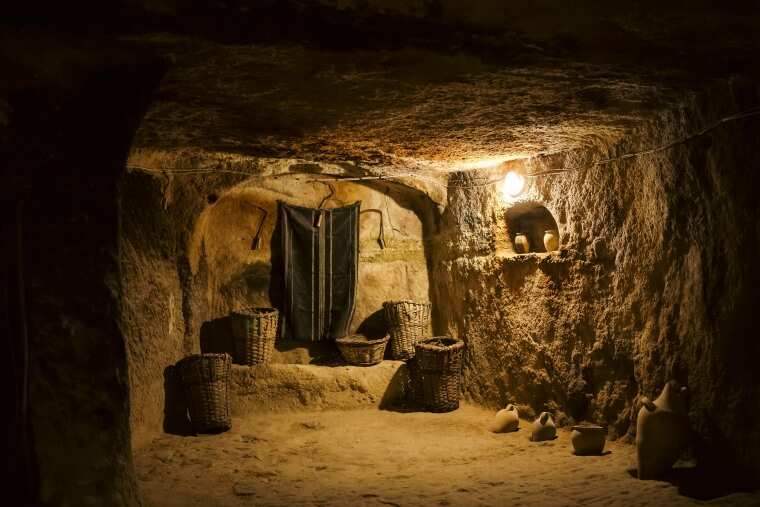 3 The depths in the underground city of Derinkuyu in Turkey made it possible to store provisions without spoilage
