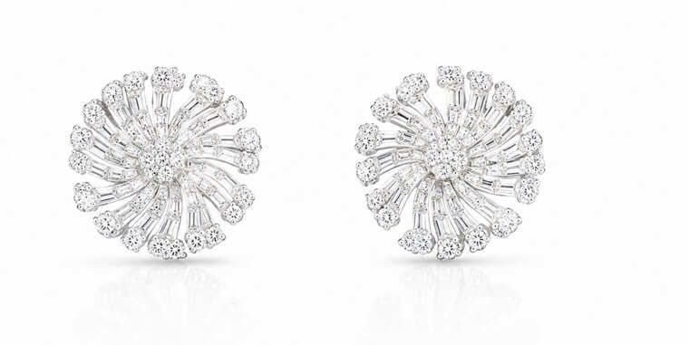 Diamond Spiral Starburst Studs From P.P. Jewellers by Pawan Gupta
