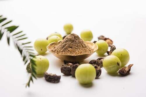 Mascarilla de amla para el cuidado del cabello