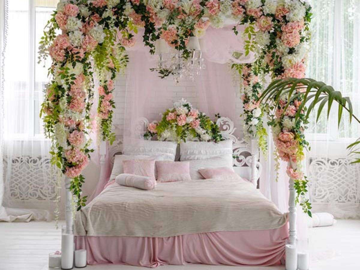 Wedding First Night Romantic Bedroom Decoration Ideas Femina In