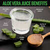 Infographie sur les bienfaits du jus d'aloe vera