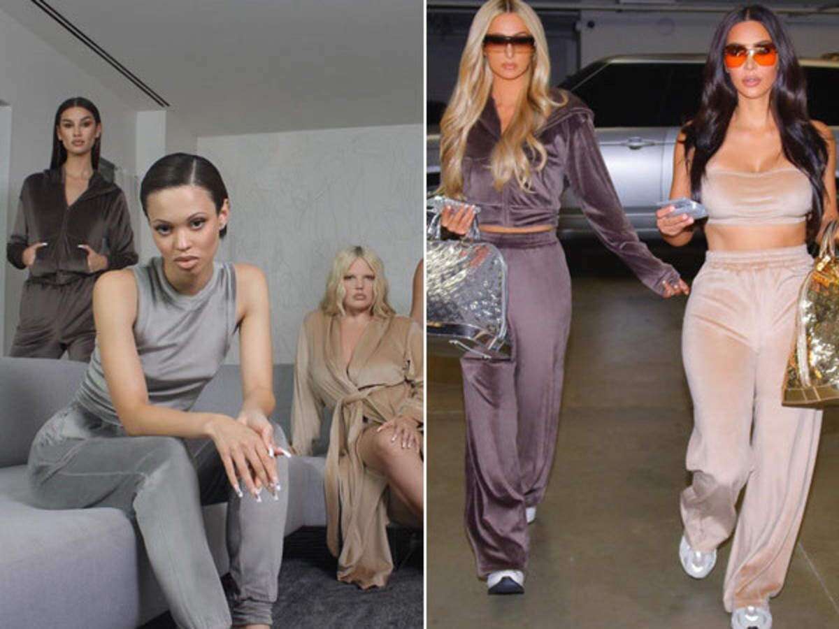 Kim Kardashian's SKIMS Velour Track Pants - Red Carpet Fashion Awards