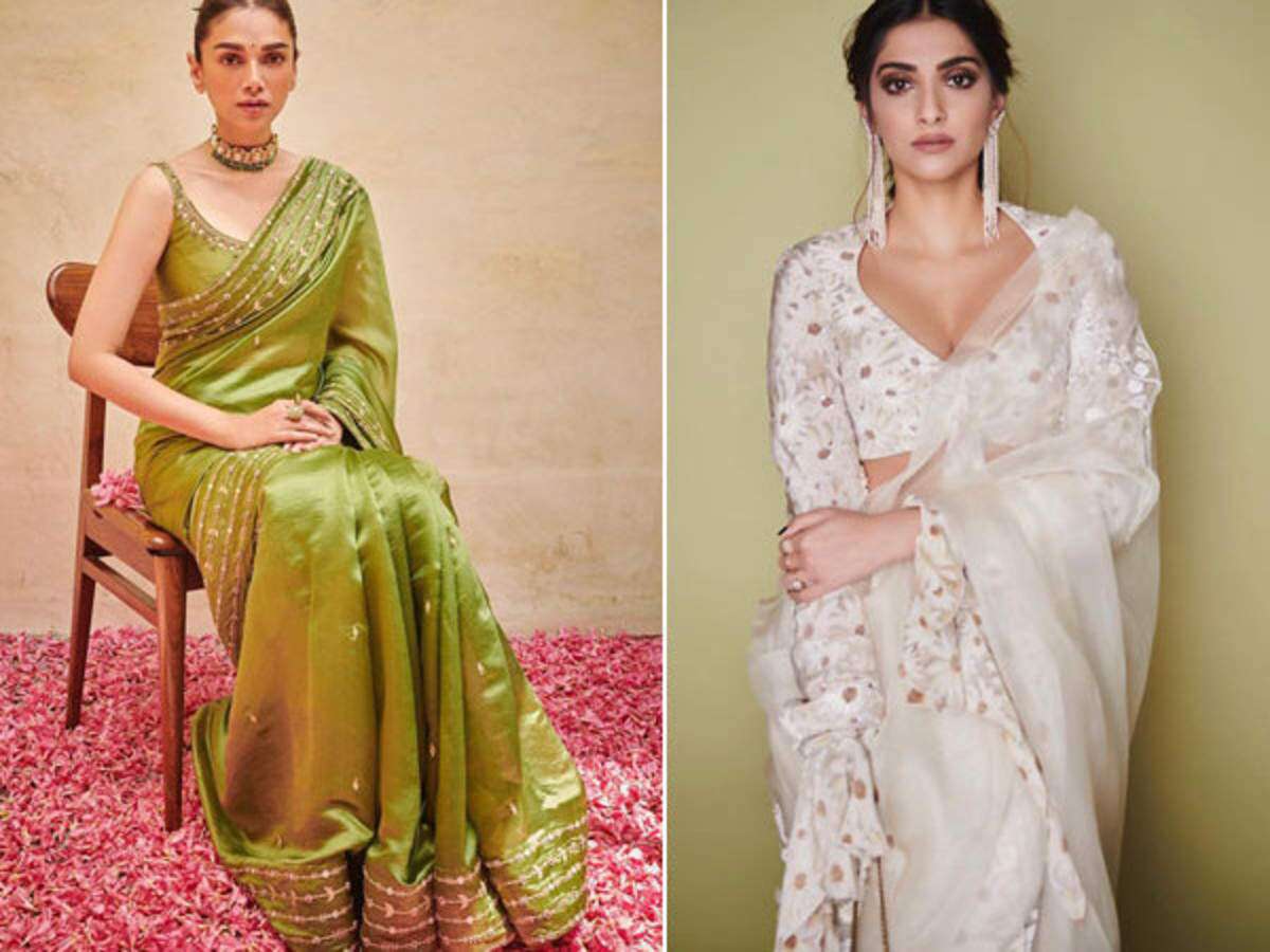 9 Bollywood-approved pre-draped saris that are perfect for weddings
