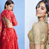 Sara Ali Khan's Energized Shimmery Lehenga Blouse Designs For Heavy Bust