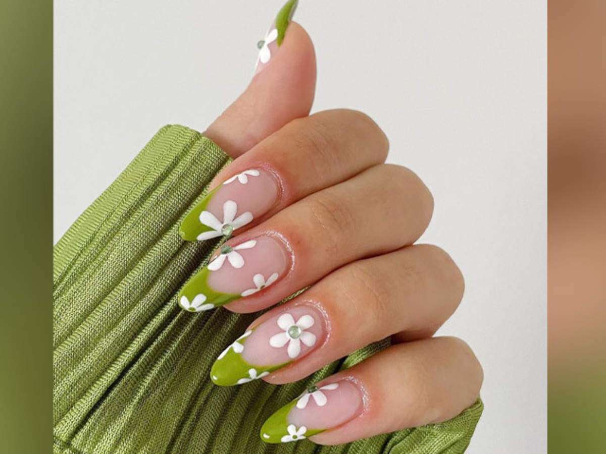 5. Delicate Silver and White Flower Nail Art - wide 9