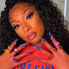 megan thee stallion lipstick nails