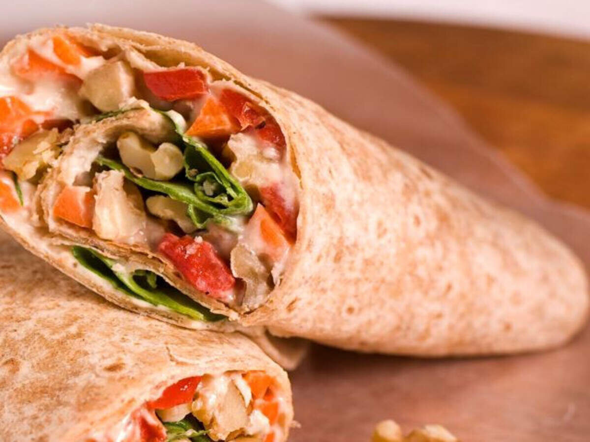 Veggie Hummus Wrap Cold Lunch Box