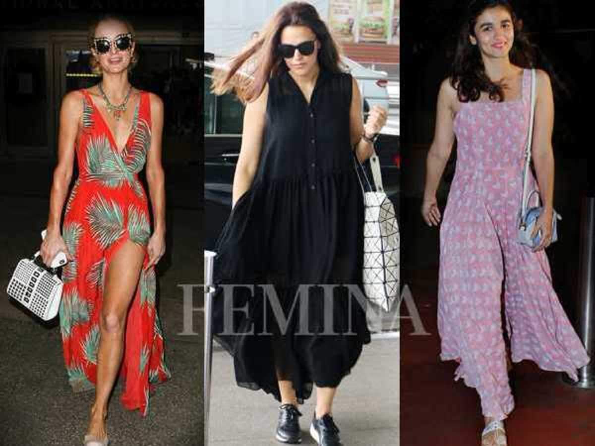 Celebs love to travel in their maxi dresses