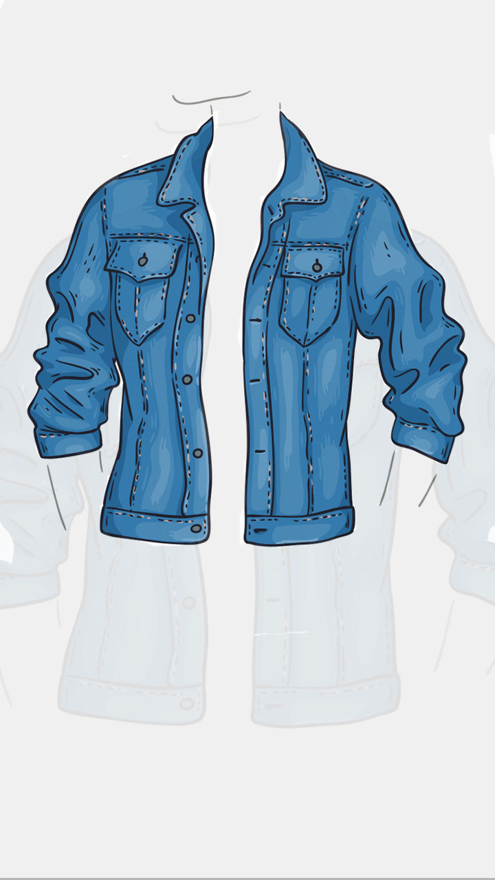 Jean Jacket Template Photos and Images
