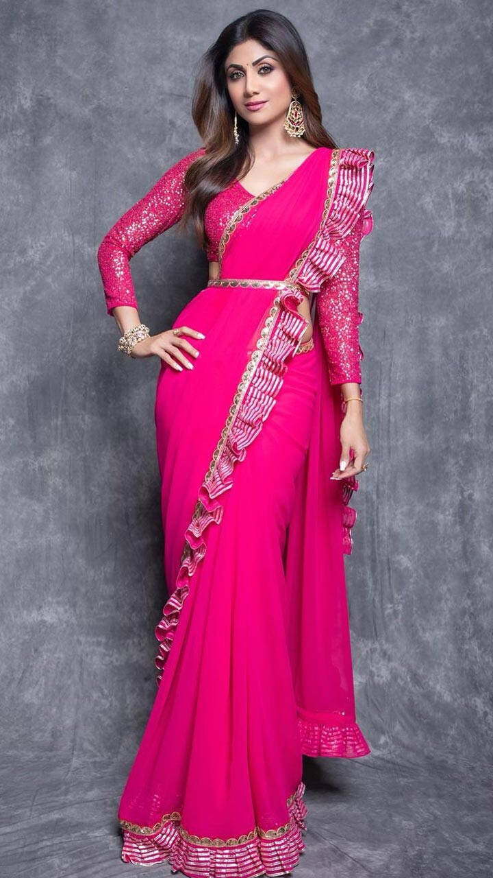 Sari For Weddings A La Shilpa Shetty 