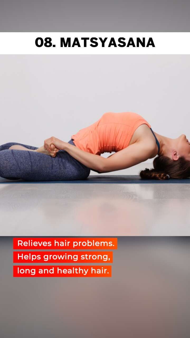 Unlock the Secret to Healthy Hair with These Yoga Poses! 💆‍♀️✨ | Pixstory