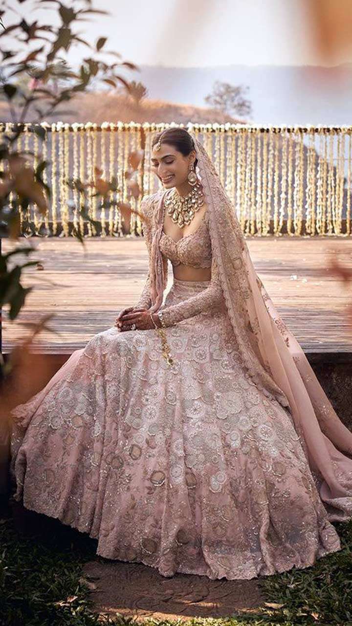 Silk Pink Bridal Lehenga Choli, Size: Free Size at best price in Lucknow |  ID: 2852055033255