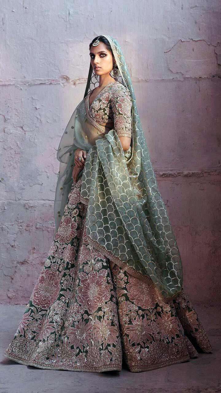 Sabyasachi - One of the most detailed bridal lehengas to come out of  Sabyasachi in the last 5 years, this lehenga was painstakingly crafted  using 57,000 man hours and is a testimonial