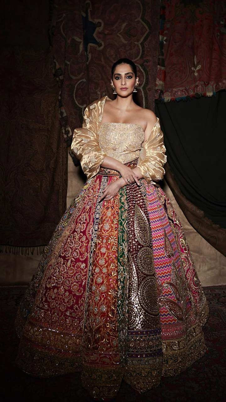 Vibrant Red Bridal Lehenga Set with Tissue Dupatta | WNW by Harsh Ankesh